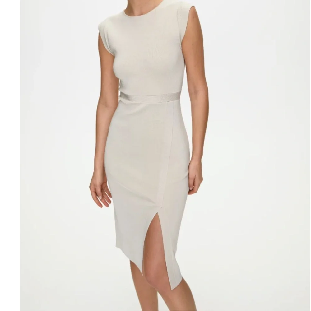 NWOT Aritzia Babaton Body-con Elegant Black Sleeveless Dress Size XXS - Picture 3 of 13